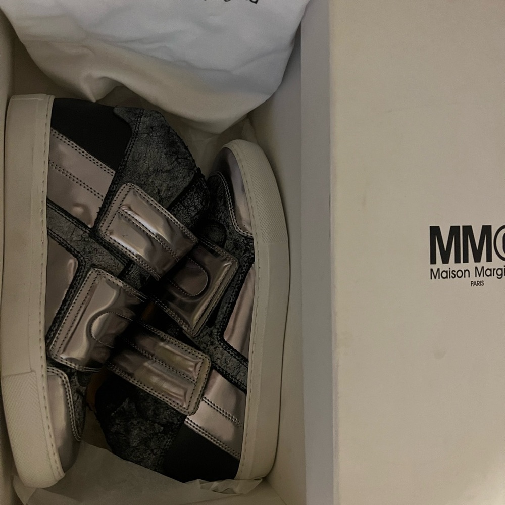 Maison Martin Margiela Black and Silver Sneakers